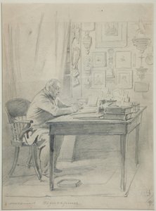 Portret autora Faddei Bulgarin 1789-1859, lata 40. XIX wieku