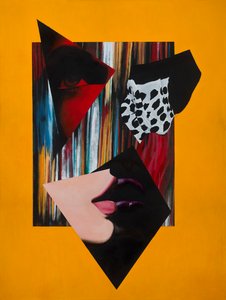 Open Virtue, 2014 (akryl, ołówek na płótnie)
