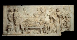 Funebre Ceremonia marmurowa płaskorzeźby w Wenecji na początku XVI wieku Paryż, Luwr autorstwa Venetian School