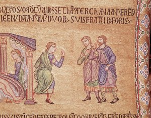 Życie Noego (szczegół mozaiki) autorstwa Veneto Byzantine School