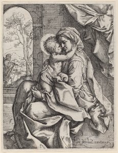Dziewica i Dziecko autorstwa Ventura Salimbeni after Guido Reni