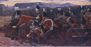 Rozpaczliwa nadzieja w Badajos, ilustracja z Cassells History of England, 1900