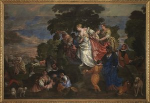 Mojżesz uratowany z wód, 1582-83 autorstwa Veronese
