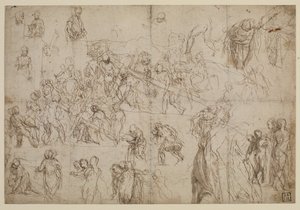 Studia dla Chrystusa niosącego krzyż, 1571 ok autorstwa Veronese