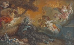 Śmierć świętego Franciszka Ksawerego, ok. 1750 (olej na płótnie) autorstwa Veronica Stern
