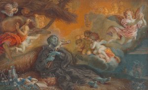 Śmierć św. Franciszka Ksawerego, ok. godz. 1750. autorstwa Veronica Stern