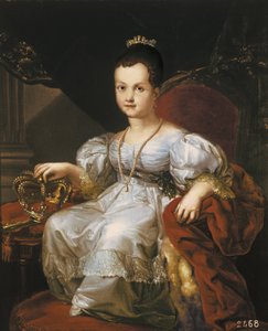 Portret Izabeli II jako dziecka (olej na płótnie) autorstwa Vicente Lopez y Portana