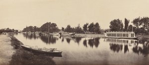 Barki w Oksfordzie, 1862. autorstwa Victor A Prout
