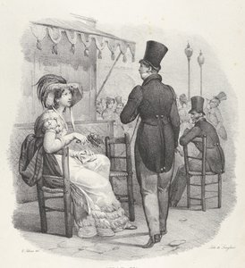 Facet. IV: Patrzy na mnie! Boże, jakie szczęście! Zauważa mnie! Jakie szczęście!, 1824. autorstwa Victor Adam