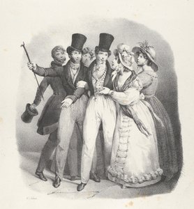 Facet. VII: Kto zażąda mnie Kto zażąda mnie, 1824. autorstwa Victor Adam