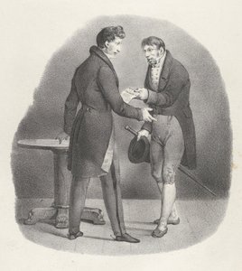 Facet. XII: Wiedziałem, że tak myślałem, 1824. autorstwa Victor Adam