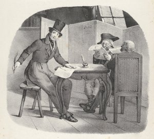 Facet. XV: Napisz do Vielle Writings dla osób starszych, 1824. autorstwa Victor Adam