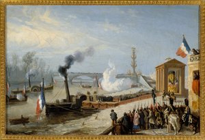 Lądowanie prochów Napoleona I w Courbevoie, 15 grudnia autorstwa Victor Adam