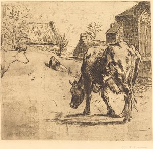 Krowa (La Vache) autorstwa Victor Alfred Paul Vignon