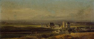 Zamek i miasto Vincennes autorstwa Victor Amedee Faure