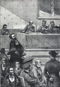 Popularna ilustrowana biografia Gambetty - opanowana przez elokwencję tego nowicjusza autorstwa Victor Armand Poirson