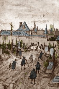 Jansenist Convulsionary (lub Saint Medard) (Dzieła konwulsji) w XVIII wieku: „”chorzy i niedołężni udają się na cmentarz Saint-Medard (gdzie znajduje się grób diakona Franciszka Paryskiego), aby być cudownie gueris” (Praktyki Convulsionnaire ( konwulsyjne