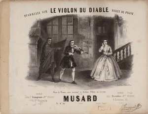 Quadrille do Le Violon du Diable Cesare Pugni, ca. 1849. autorstwa Victor Coindre