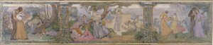 Szkic ratusza w Issy-les-Moulineaux: La Vie, między 1896 a 1897 (olej na płótnie)