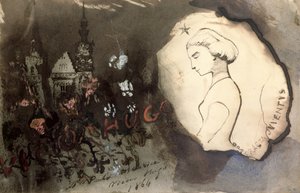 Fracta Juventus, 1864 (pióro, tusz i gwasz na papierze) autorstwa Victor Hugo