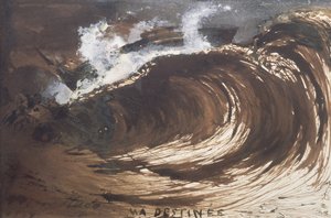 Moje przeznaczenie, 1857 (pióro i atrament, pranie i gwasz) autorstwa Victor Hugo