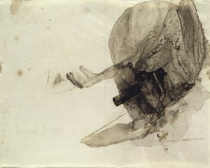 Bez tytułu, ok. 1853-5 (pranie tuszem na papierze) autorstwa Victor Hugo