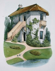 Domek ogrodnika, z "Habitations Champetres", wyd. ok. 1885 r. (chromolit)