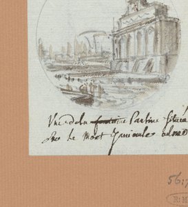 De Aqua Paolo, der Brunnen auf dem Janiculus autorstwa Victor Jean Nicolle