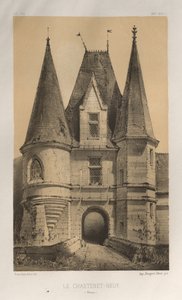 Malownicza architektura lub zabytki XV wieku. I XVI. Wieki: Zamki Francji XV i XVI wieku: Plac 65, Le ChasteLet-Neuf (Corrèze)