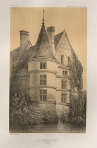 Malownicza architektura lub zabytki XV wieku. I XVI. Wieki: Zamki Francji XV i XVI wieku: Plac 68, Le Plessis-Bas (Aisne) autorstwa Victor Petit