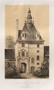 Malownicza architektura lub zabytki XV wieku. I XVI. Wieki: Zamki Francji XV i XVI wieku: Plac 85, Porte du Château d