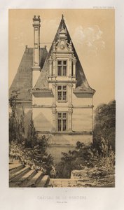Malownicza architektura lub zabytki XV wieku. I XVI. Wieki: Chateaux de France XV i XVI wieku: Plac 37, Château De La Rancière (Maine et Loire) autorstwa Victor Petit