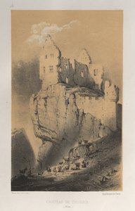 ...pl. 30, Château De Crussol Drome, 1860. autorstwa Victor Petit