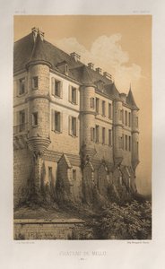 ...pl. 35, Château De Mello Oise, 1860. autorstwa Victor Petit