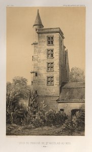 ...pl. 44, Wieża Zakonu św. Mikołaja-Au-Bois Aisne, 1860. autorstwa Victor Petit
