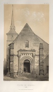 ...pl. 58, Kościół Requeil Sarthe, 1860. autorstwa Victor Petit