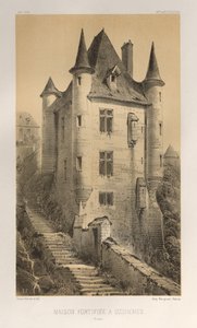 ...pl. 60, Dom obronny w Uzerches Corrère, 1860. autorstwa Victor Petit