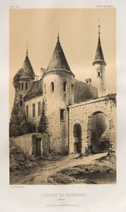 ...pl. 89, Château du Vaumissel Calvados, 1860. autorstwa Victor Petit