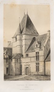 ...pl. 93, Zamek Cramesnil Calvados, 1860. autorstwa Victor Petit