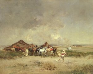 Obóz Arabów, 1872