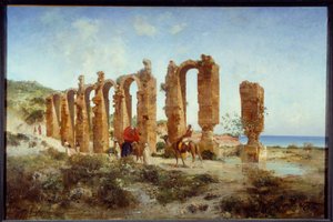 Akwedukt rzymski w Cherchell (Algieria). Obraz Victora Pierre