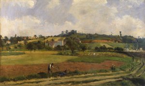 Krajobraz w pobliżu Pontoise, ok. 1877-85 (olej na płótnie)