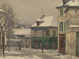Efekt śniegu na przedmieściach, ok. 1875-85