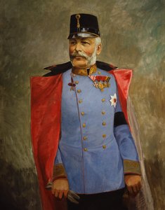 Arcyksiążę Fryderyk, książę cieszyński, ok. 1916 r. (olej na płótnie) autorstwa Vienna Nedomansky Studio
