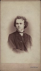 Portret kompozytora Antona Rubinsteina 1829-1894. autorstwa Vienna . Photo studio Julie Haftner