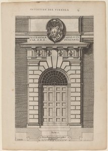 Wejście do pałacu Farnese autorstwa Vignola