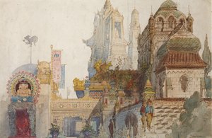 Scenografia do opery Rusłan i Ludmiła M. Glinki autorstwa Viktor Alexandrovich Hartmann