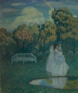 Park skąpany w cieniu, 1904 autorstwa Viktor Elpidiforovich Borisov Musatov