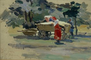 Doukhoborowie w Bordżomi, 1895 autorstwa Viktor Elpidiforovich Borisov Musatov