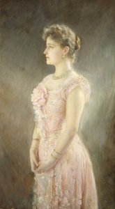 Portret cesarzowej Aleksandry Fiodorowny Rosji 1872-1918, żony cara Mikołaja II, 1901 autorstwa Viktor Karlovich Stemberg